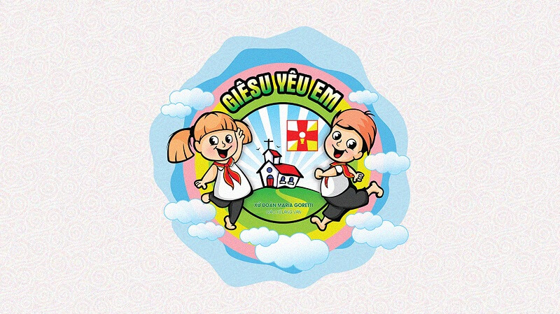 Logo Sinh nhật lần thứ VI Thiếu nhi thánh thể Maria Goretti Lãng Vân