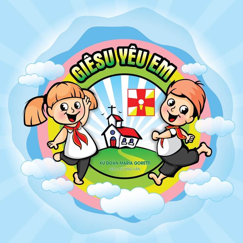 Logo lễ bổn mạng Thiếu nhi thánh thể Maria Goretti Lãng Vân